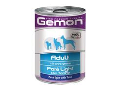 Консервы для собак Gemon Dog Light  облегченный паштет тунец 400 г