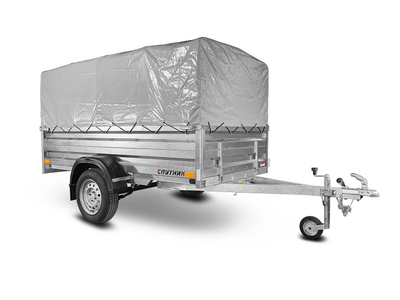 Прицеп «Спутник PRO» (2500x1300x480) увеличенный борт, оцинкованная рама, с силовым подрамником