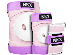 Купить комплект защиты NKX Kids 3-pack Pro (Pink/Purple) в Иркутске
