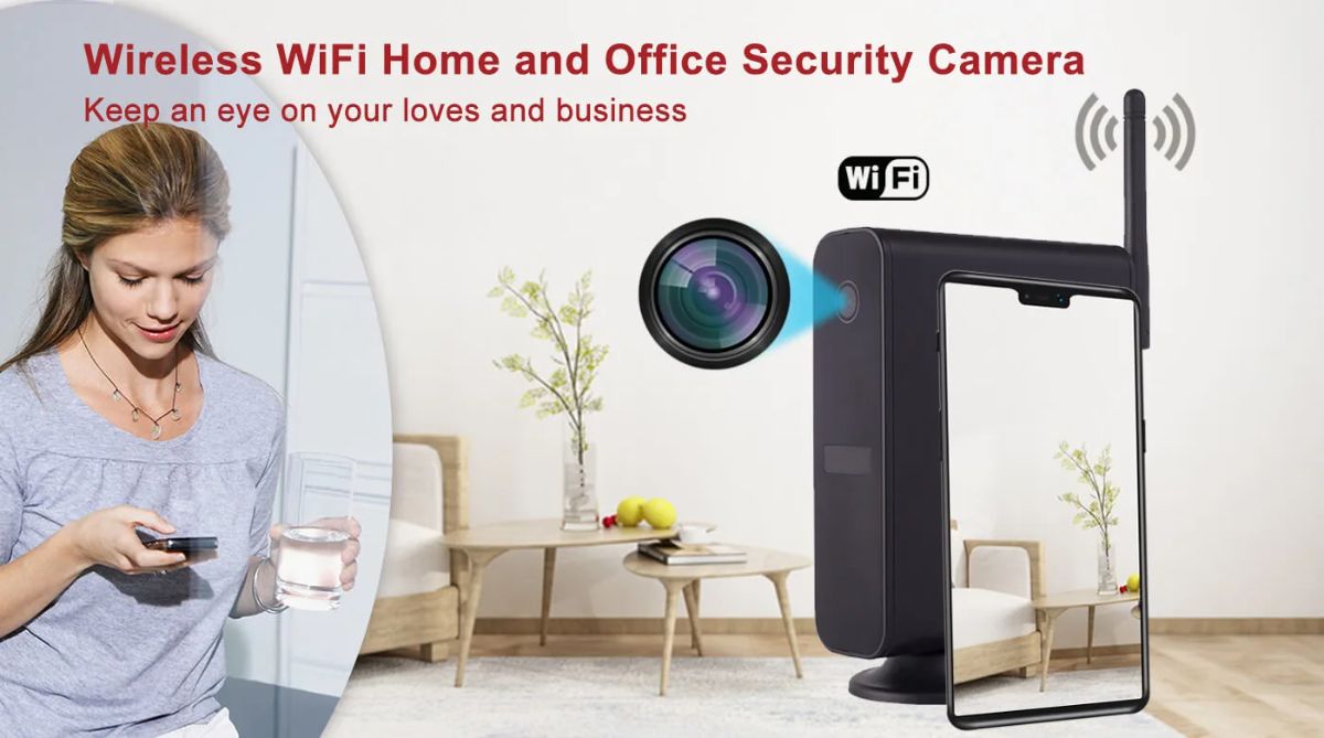 DE/TY009 WiFi видеоняня в корпусе роутера, интерком связь, ночное видение, с DVR. Full HD 2 Mp (Tuya