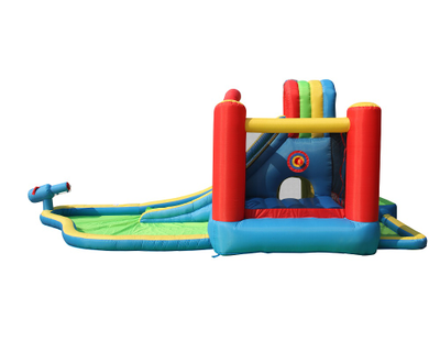 Батут Happy Hop и водная горка «Всплеск волны»