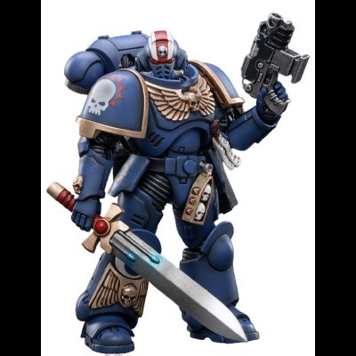 Ультрамарин Примарис лейтенант Эрастус (Warhammer 40k) - КОЛЛЕКЦИОННАЯ ФИГУРКА 1/18 scale Primaris Lieutenant Erastus (JT2481) - JOYTOY