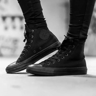 Кеды Converse All Star черные высокие моно M3310