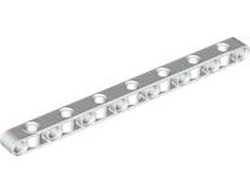 Technic, Liftarm, Modified Perpendicular Holes Thick 1 x 15, White (71710 6432401)
