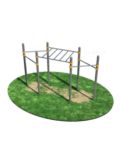 Спортивный комплекс Sv Sport Workout рукоход с четырьмя турниками ВОРК41 (УВОРК41)