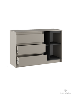 Селена комод Кашемир/Графит