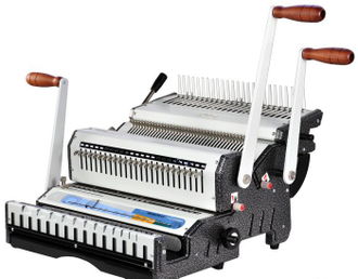 Брошюровщик - машина переплетная на пластиковую и металлическую пружину Warrior 21182 (WireMac-Combo)