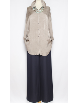 Брюки "Палаццо широкие" синие  р.50-56