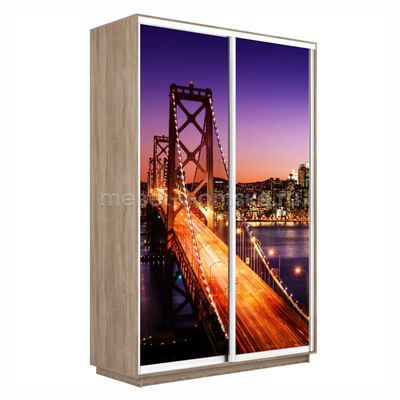 Шкаф-купе Дуо-Фото (Ночной мост) 1200*450*2200