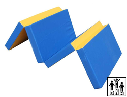 Мат гимнастический складной 4-х секционный