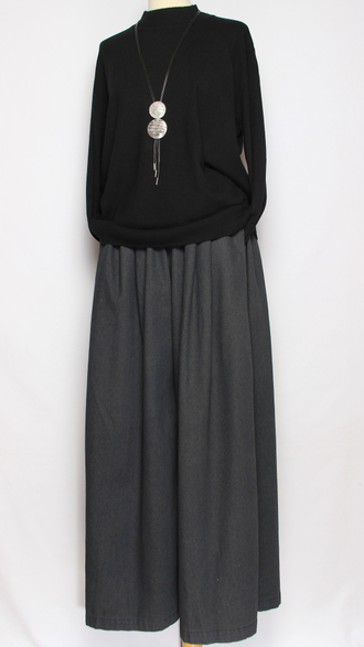 Джемпер "ГЛАДКИЙ С ДЛИННЫМ РУКАВОМ " 7811 бирюзовый, т.голубой, черный, зеленый, серый  р.52-56