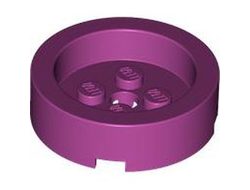 Brick, Round 4 x 4 with Recessed Center and Hole, Magenta (68325 / 6438777)