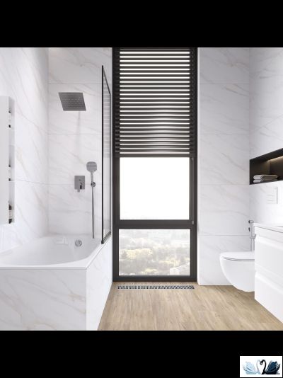 Керамогранит Italica Calacatta Clarity Gold 60х120 см белый матовый