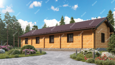 Гостиница из профилированного бруса "Казань", 82 м2