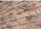 Декоративный камень под сланец  Kamastone Альпы 1131, белый с розовыми и серыми фрагментами