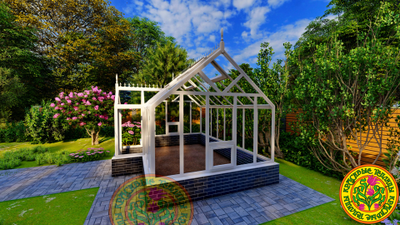 Теплица из алюминия и стекла ЕЛИЗАВЕТА М 5х3