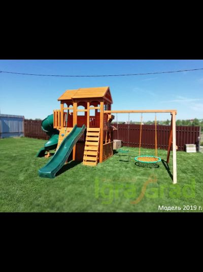 Детская площадка IgraGrad Клубный домик 3 с трубой