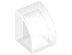 Slope, Curved 1 x 1, Trans-Clear (7126 6554492)