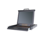 Выдвижная LCD KVM консоль Kinan 17&quot;, PS/2, USB, Клавиатура Ultra-Slim, Тачпад, TFT-дисплей, 1 порт DVI, разрешение до 1280x1024 75Hz, локальная (без удаленного доступа через интернет) (LD2701)