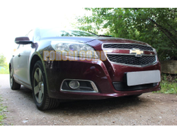 Защита радиатора Chevrolet Malibu VIII рестайлинг 2011-2014 black