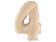 Фольгированная цифра - "Кремовая"