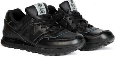 New Balance 574 All Black Leather