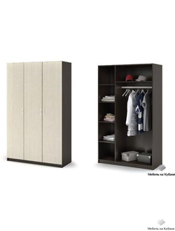 Бася (Басса) ШК 557 шкаф 3 ств Венге/Белфорт