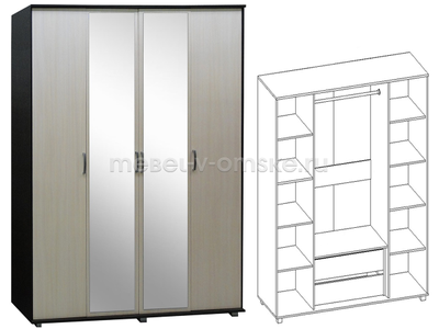 Шкаф Джон 4х дверный