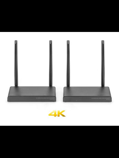 DE150KVM 4k — Беспроводной удлинитель HDMI KVM, FullHD,  4к до 150 м. Поддержка функции KVM