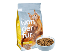 Wonderfur Sterilised Курица/индейка для кошек 400 гр