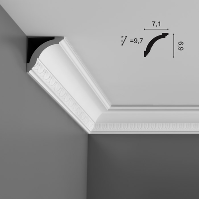 Потолочный плинтус Orac Decor CX101 Orac Axxent карниз с орнаментом из дюрополимера