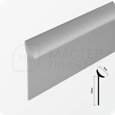 Универсальный уплотнительный профиль на столешницу AP632 серебро