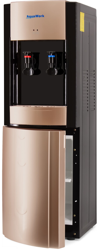 Aqua Work V1 золотисто-черный со шкафчиком, с нагревом и электронным охлаждением