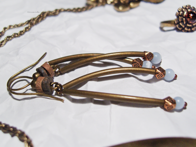 Бохо-серьги "Небо на кончиках веток"