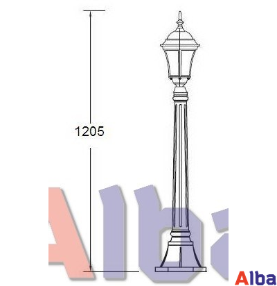 Садово парковый светильник Astoria 1s 307