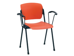 stul era plastik arm black