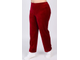 Женские велюровые брюки  арт. 17330-1644 (Цвет бордовый) Размеры 54-80