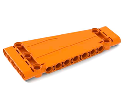 Technic, Panel Plate 5 x 11 x 1 Tapered, Orange (18945 / 6303439)