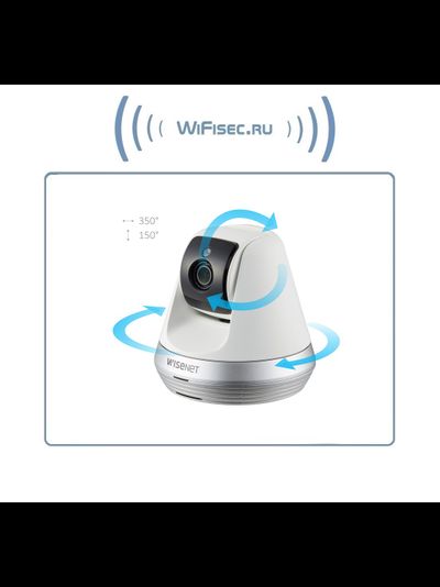 Wisenet SmartCam SNH-V6410PW - Wi-Fi видеоняня/охранная видеокамера, моторизированная с DVR. Full HD