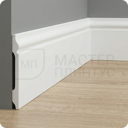 Плинтус из дюрополимера TeckWood ДП4 80х12х2000 мм. покрашенный в цвет RAL