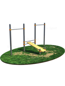 Спортивный комплекс Sv Sport Workout скамья для пресса с двумя турниками ВОРК26