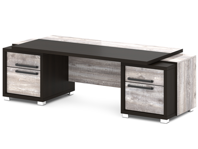 Дуб Линдберг Темный и Бетон Пайн