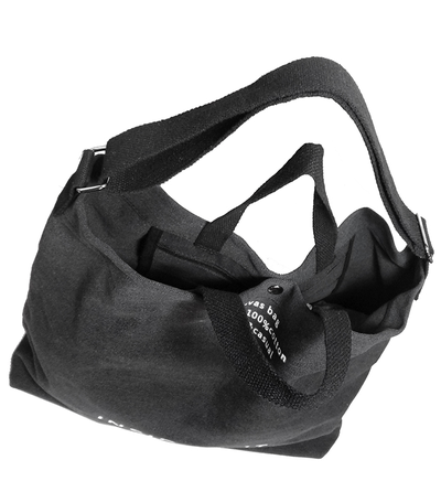 (АРТИКУЛ: 9316/1) СУМКА БОЛЬШАЯ, ТЕКСТИЛЬ, ЧЕРНАЯ, БЕЗ МОЛНИИ, НА КНОПКЕ, С ПЛЕЧЕВЫМ РЕМНЕМ