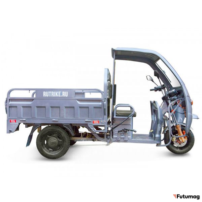 Грузовой электротрицикл Rutrike Глобус 1500 60V1000W серый