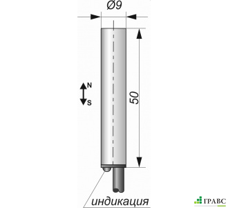 Бесконтактный герконовый выключатель Г03-NO/NC (Д16Т)