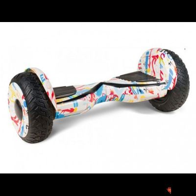Гироскутер Smart Balance Cross-Country 12 дюймов Граффити белый (Самобаланс + Приложение)