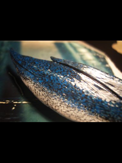 "Пингвин Мерилии", необычная брошь с натуральным морганитом