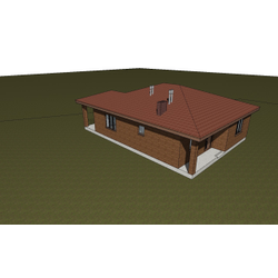 Одноэтажный дом с тремя спальнями 107м² (S71)