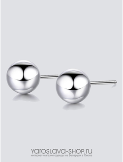 АЛ-212.  Серьги пусеты шарики.