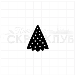 штамп ёлка силуэтная